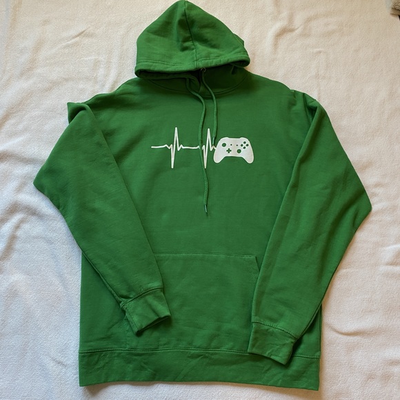 Green Hoodie with joystick for gamer - Picture 6 of 8